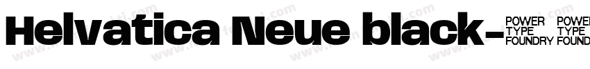 Helvatica Neue black字体转换